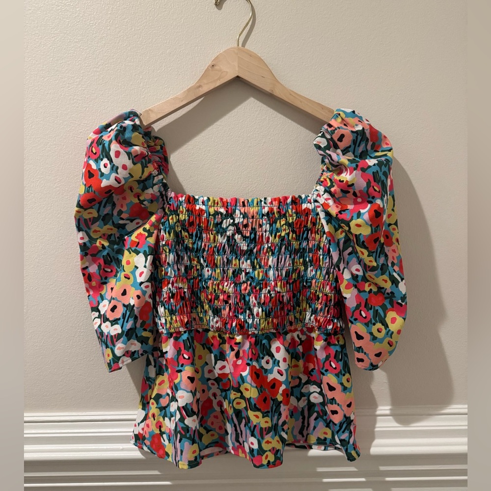CROSBY by Molly Burch Top | XS | multi color floral print